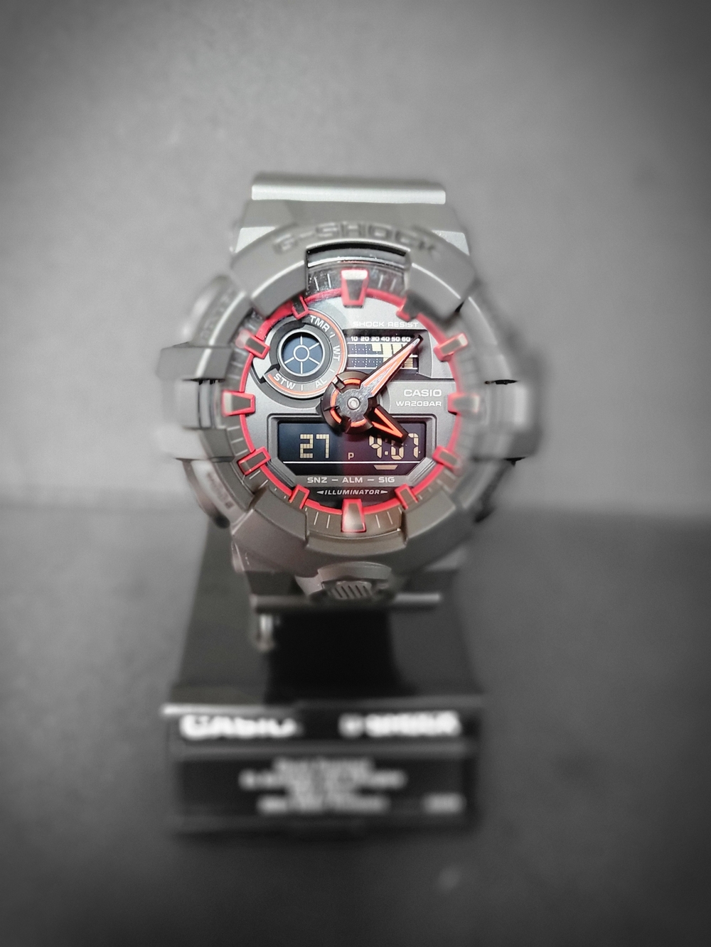 Casio G-Shock GA-700SE Watch in Black with Red Accents